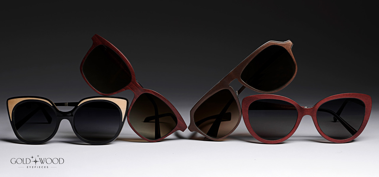 Gold & Wood Eyepieces